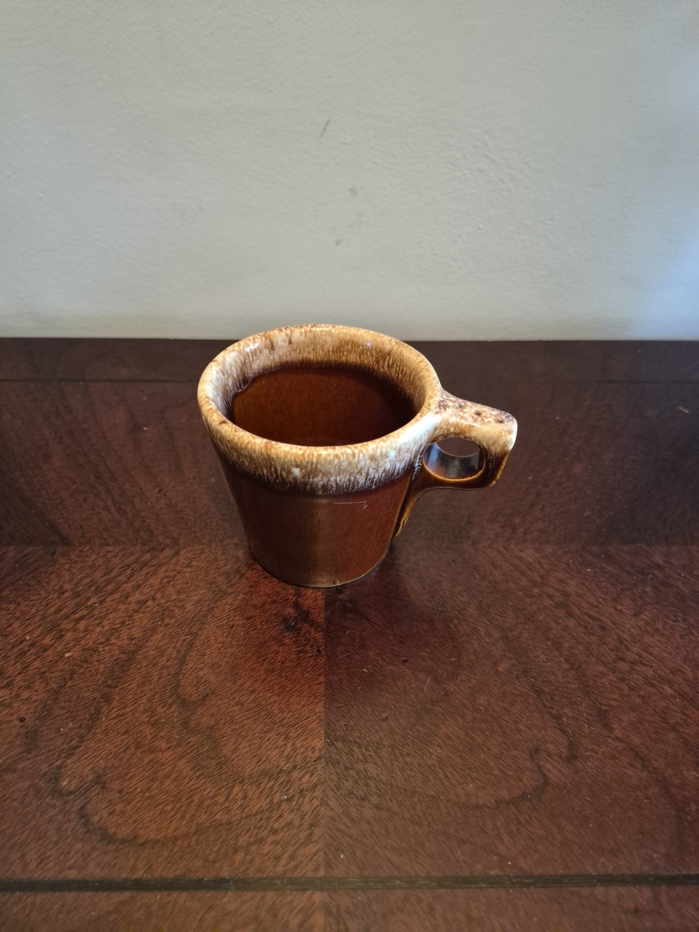 Hull Brown Glazed Ceramic Coffee Mug 8oz